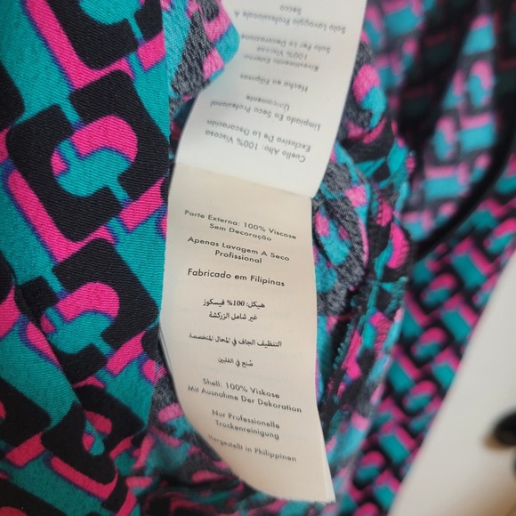 Diane Von Furstenberg Carlotta T-Shirt Dress Soft Abstract Print Midi Size M - Picture 5 of 12